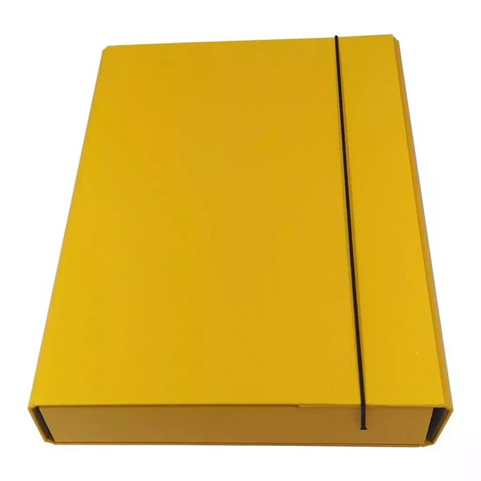 Teczka box z gumką żółta. Nowy Produkt