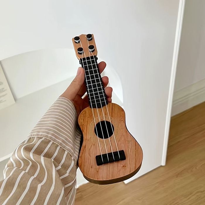 Ukulele zabawka dla dzieci z kostką i strunami instrument muzyczny