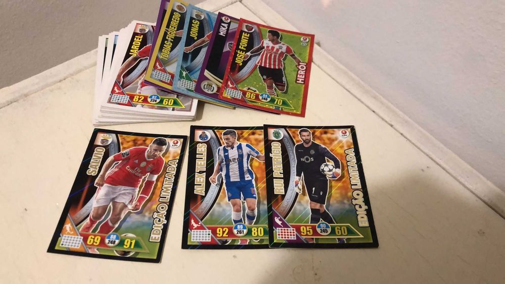 30 Cartas Adrenalyn XL Liga NOS 2016/2017 - Lote ou Individual
