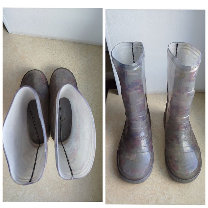 Резинові чоботи утеплені дитячі, 32 розмір, гумові чобітки