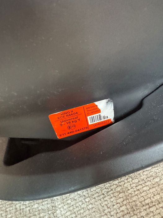 Fotelik Dziecięcy Samochodowy | Britax King 2 II 9-18KG | 4msc - 4lata