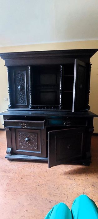 Kredens Drewniany,stary duży antyk.