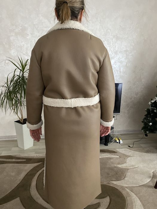 Дублянка,дубленка довга,длинная,48-50,пальто зима,шуба дублянка