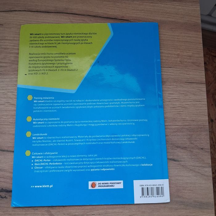 Podręcznik do niemieckiego dla klasy 4 ,,Wir smart"