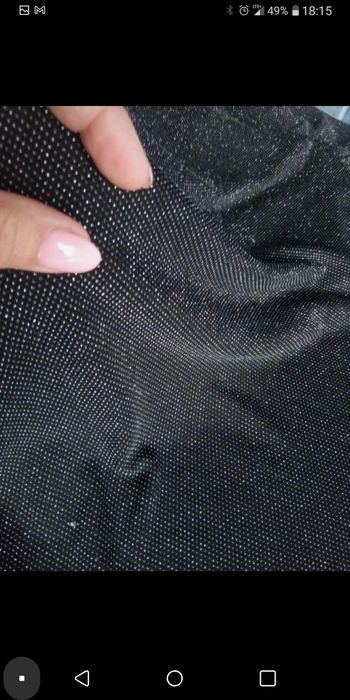 Sukienka dzianinowa czarna srebrna L krótka długa midi Sinsay