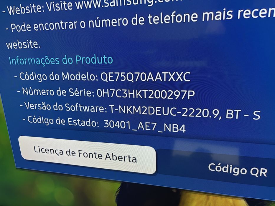 TV Samsung QLED 75”