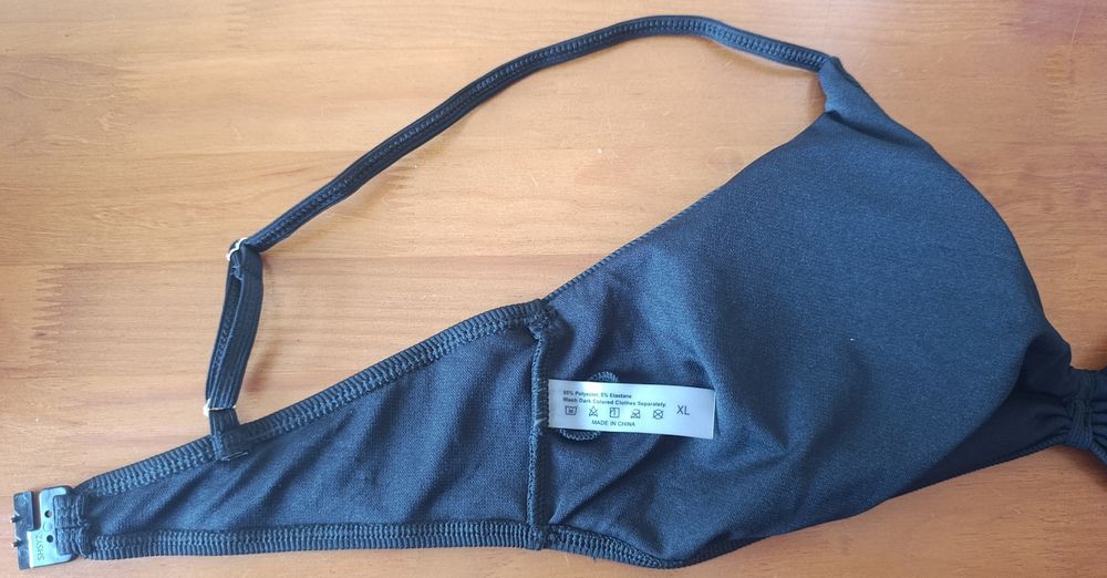 Parte de cima Biquíni- Preto- XL- Shein