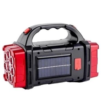 Портативний ліхтарик TORCH HB-1678 з power bank та сонячною панеллю