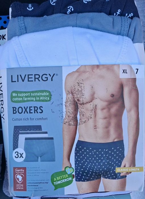 Livergy majtki bokserki męskie trzypak rozmiar XL