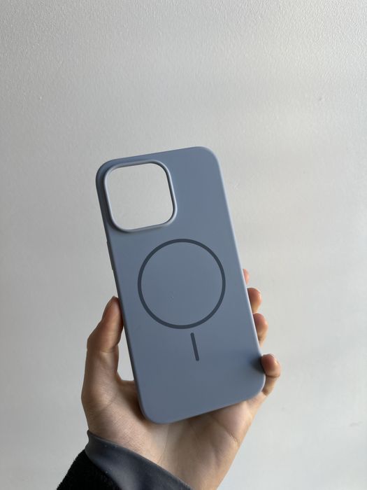 Etui silikonowe błękitne MagSafe do IPHONE 15 PRO MAX