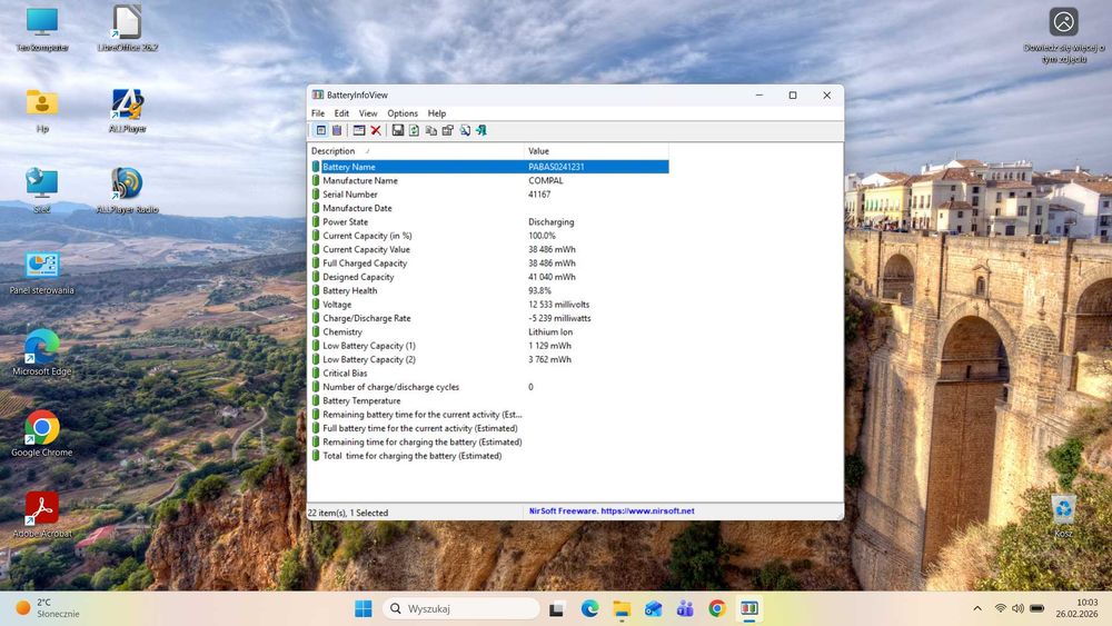 HP 15-dw1407no Celeron N4120 4GB RAM 128GB SSD WIN 11