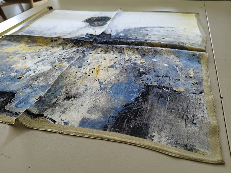 Apaszka jedwabna chusta 100% jedwab