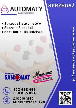 Maszyna Ubijaczka Automat bitej Śmietany Mussana Boy Microtronic 4 lit