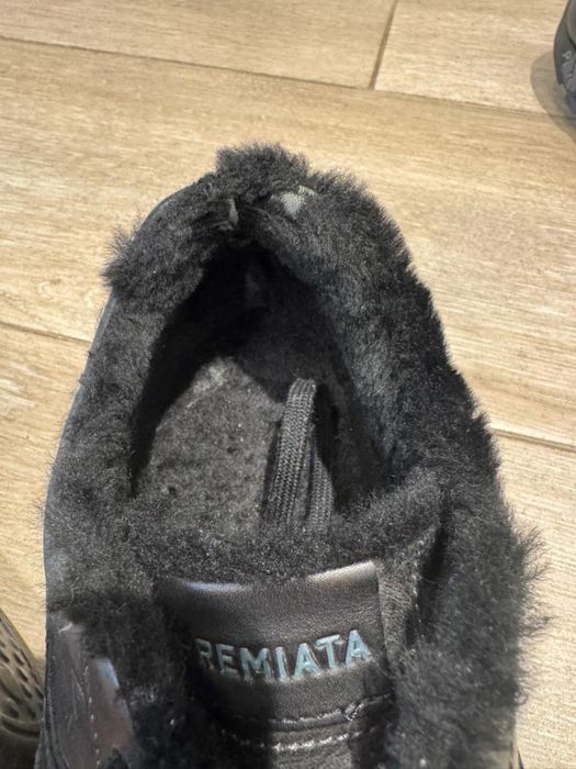 Premiata мужские кожаные зимние кроссовки на меху