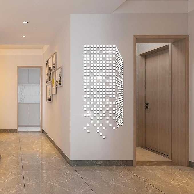 HNVNER Lustro Naklejki Ścienne 3D