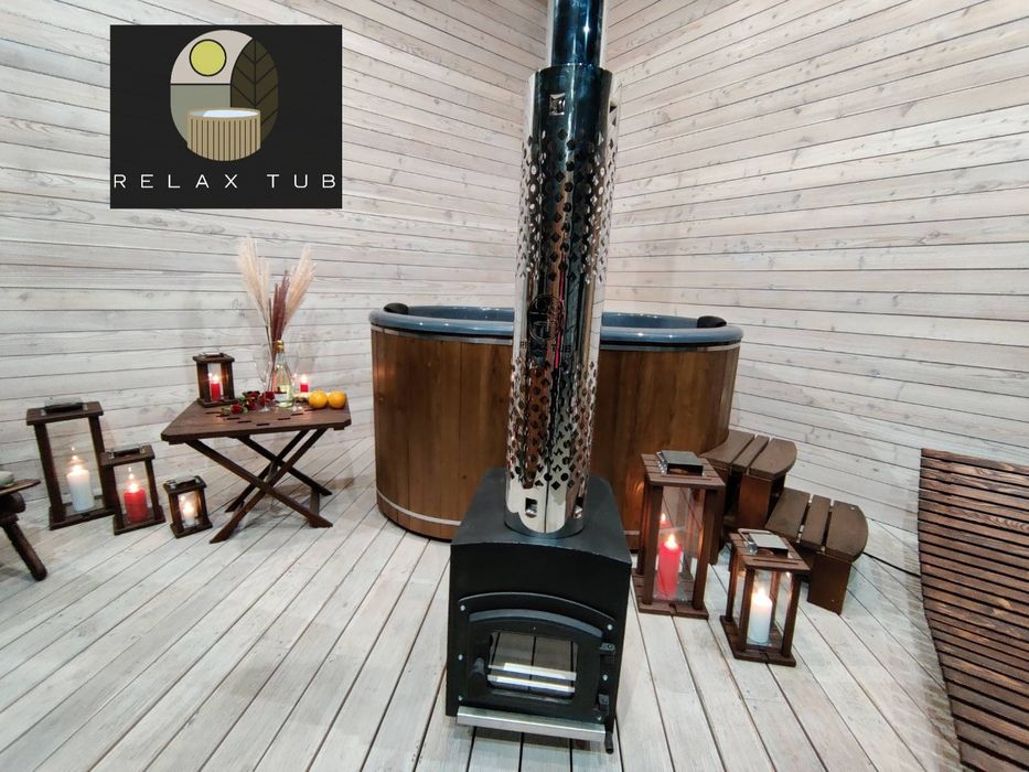 Чан на дровах! Офуро! Вуличне джакузі! Карпатський Чан!