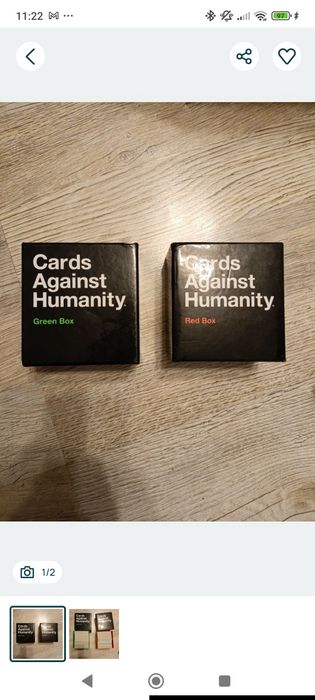 Cards Against Humanity Red Box + Green Box gra karciana ENG