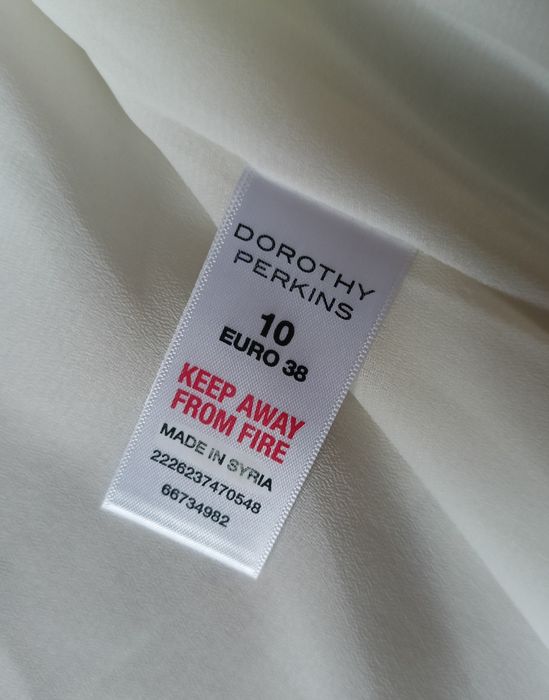 Dorothy Perkins letnie zwiewne bolerko narzutka białe 10/ 38
