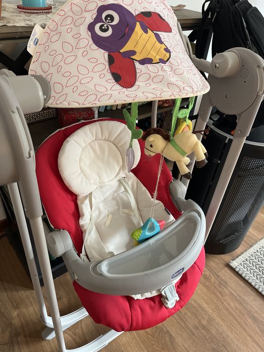 Cadeira espreguiçadeira baloiço automático Chicco bebe