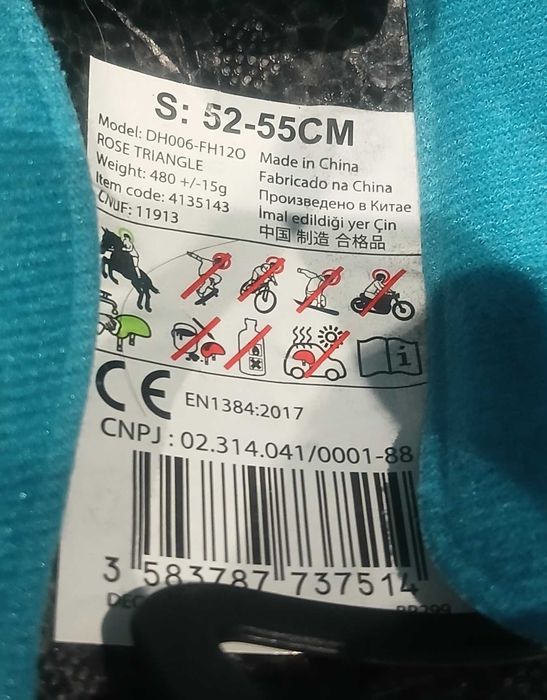 Toque de Equitação Criança Fouganza Decathlon.