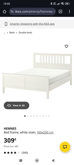 Cama de casal IKEA hemnes
