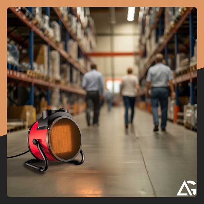 Nagrzewnica Elektryczna 3500w Termowentylator Grzejnik Z Teromstatem