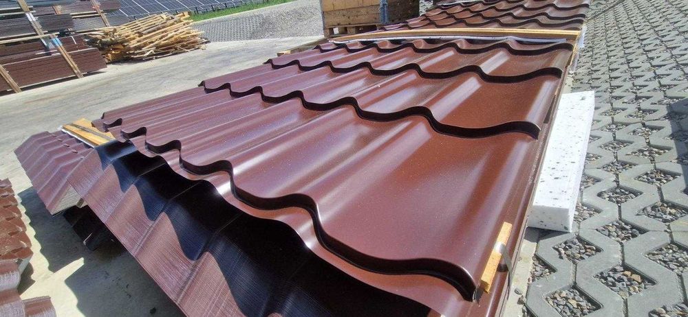 Blachodachówka brązowa 2 gatunek WYSYŁKA - KLĘCZANY