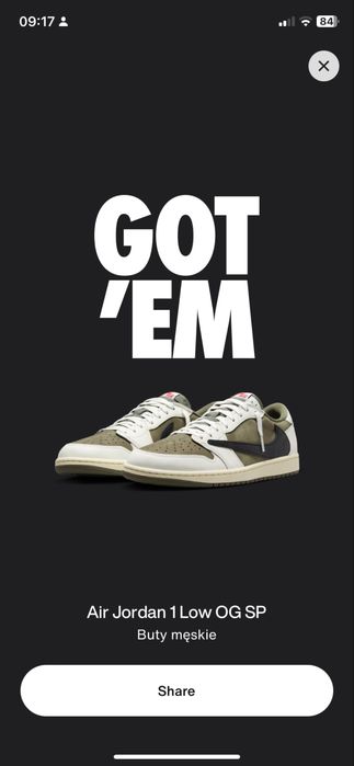 Travis Scott Jordan 1 Retro Low OG SP Medium Olive