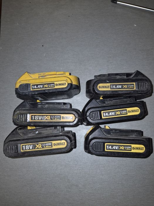 akumulatory baterie dewalt 18v 14,4v