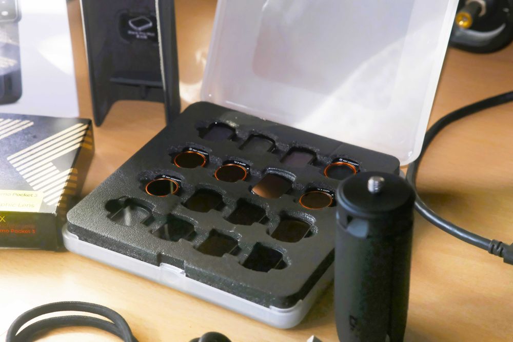 Kit de Filtros Magnéticos para DJI Osmo Pocket 3 e 4 + acessórios