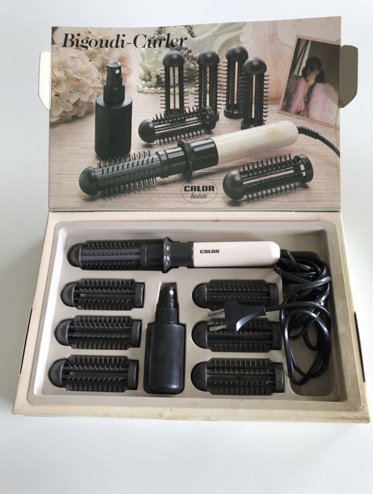 Bigoudi curler / rolos aquecidos cabelo vintage + escova hair styling