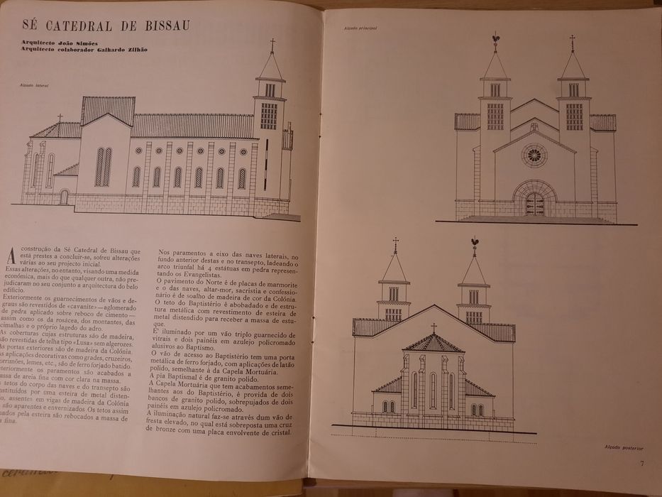 Conjunto 8 revistas muito antigas Arquitectura Portuguesa