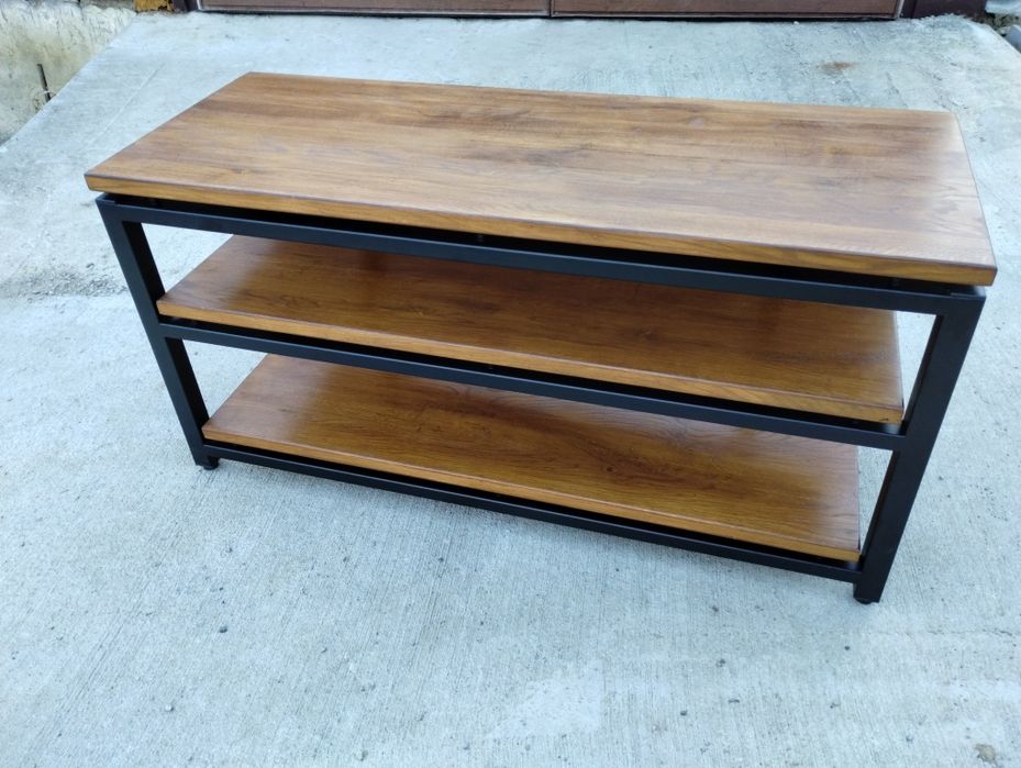 Szafka audio  Rtv Stolik HiFi na sprzęt pod zamówienie Dąb Loft komoda