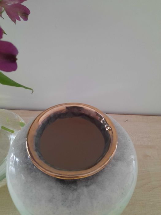 Wazon turkusowy- ceramika glazurowana