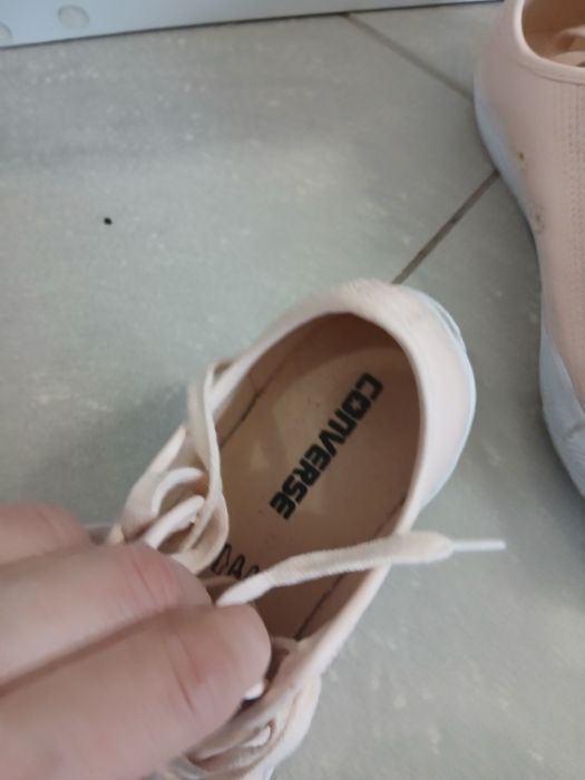 Trampki convers pudrowy róż