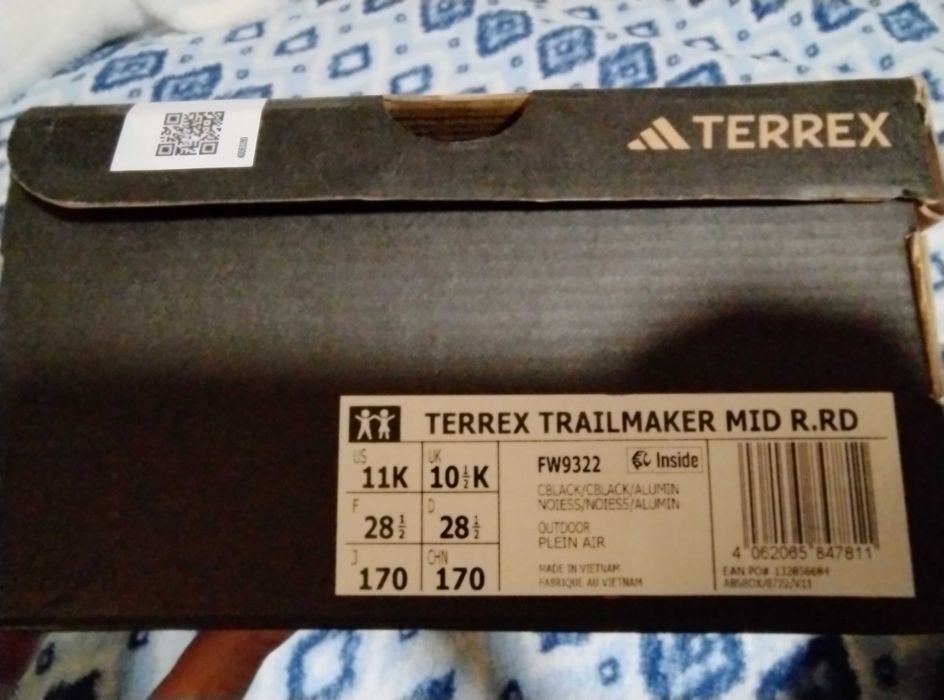 Водовідштовхувальні черевики Adidas Terrex Trailmaker Mid 28,5 розмір