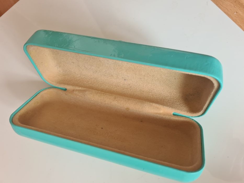 Tiffany&Co etui okulary turkusowe