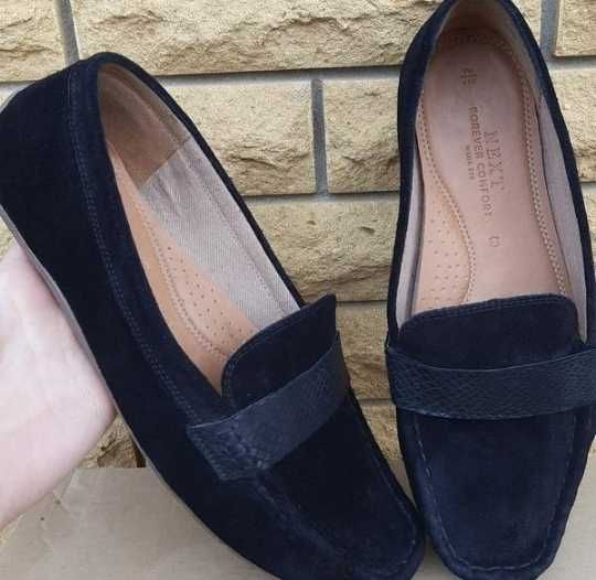 Замшевые мокасины Next замша кожа