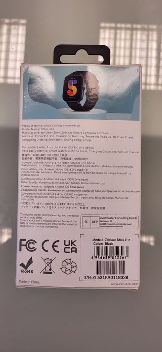 Zeblaze Btalk Lite smartwatch rozmowy