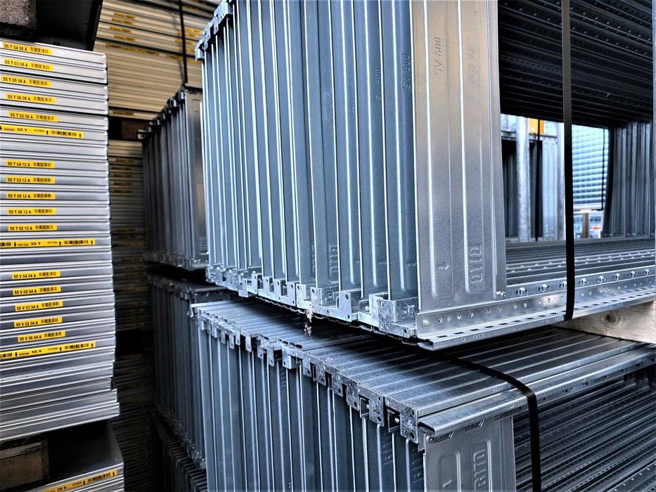 Regał Metalowy 62x220x400cm Półka Magazynowy Ocynk Garaż Piwnica Warsztat