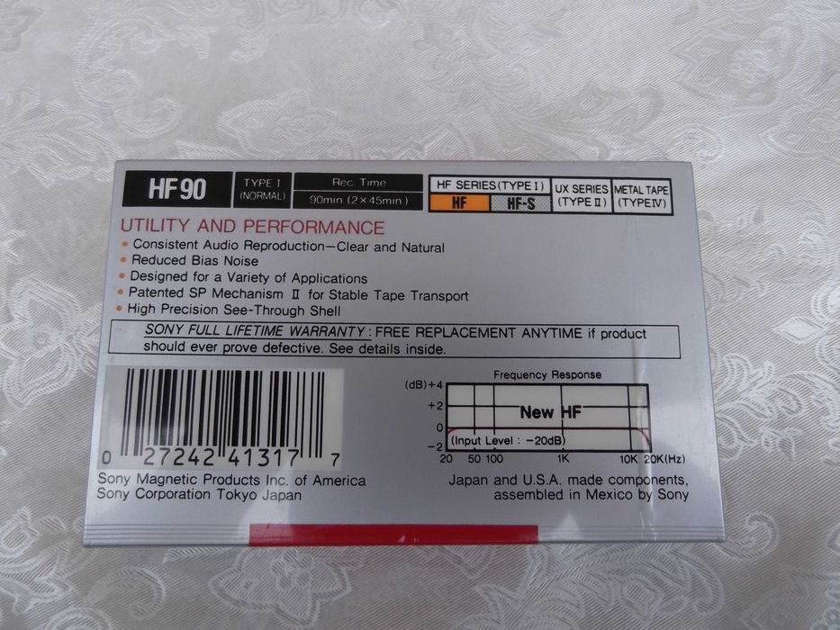 Кассета SONY HF 90 новая