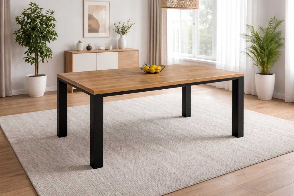 Stół Dębowy Klasyczny LOFT 100% Lite Drewno DĄB Rozkładany.