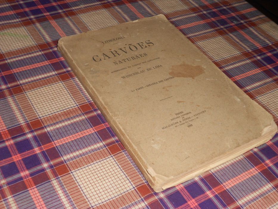 Litologia - Lithologia - Carvoes Naturais - 1882 - Wenceslau de Lima