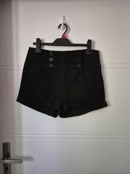 Only Czarne Szorty damskie 38 Spodenki eleganckie