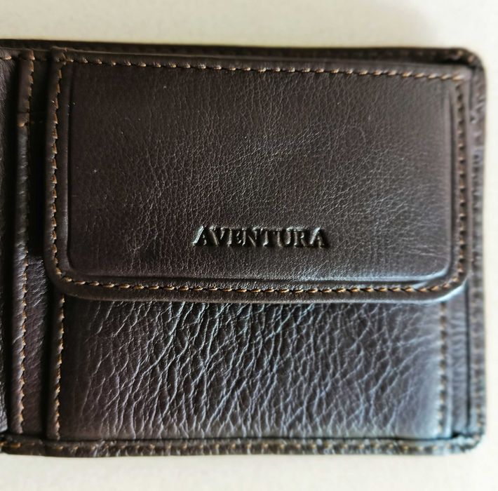 Carteira  "Aventura" , em couro genuíno, para amantes do 4x4