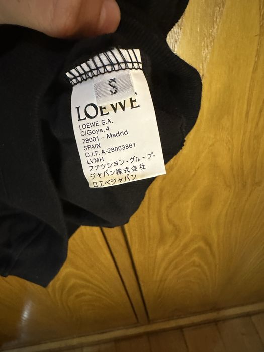 Top Loewe preto tamanho S