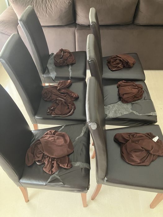 Conjunto 6 cadeiras BARATAS para desocupar negociavel!
