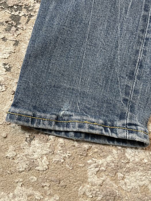 Jeansy z przetarciami meskie slim fit armani exchange selvedge
