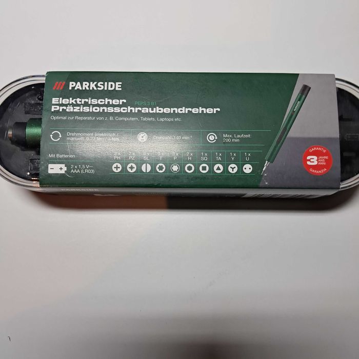 Електрична прецизійна викрутка Parkside