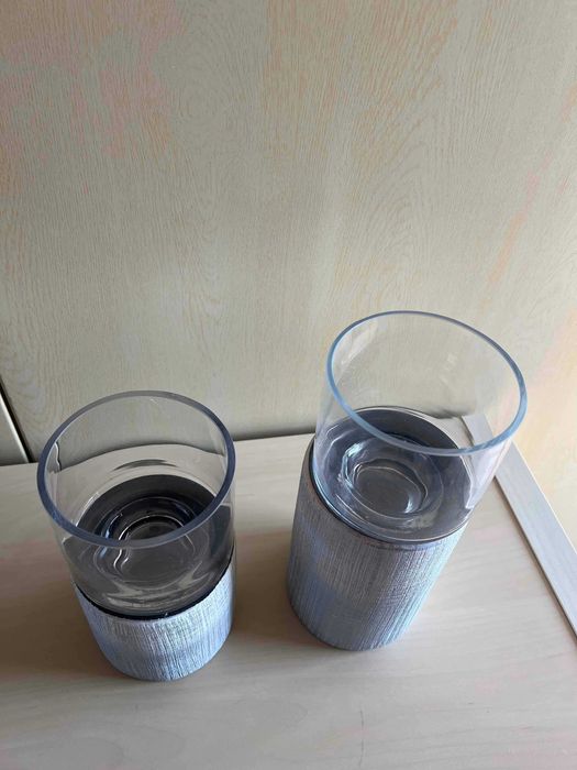 Artigo decorativo com vela elétrica incluída